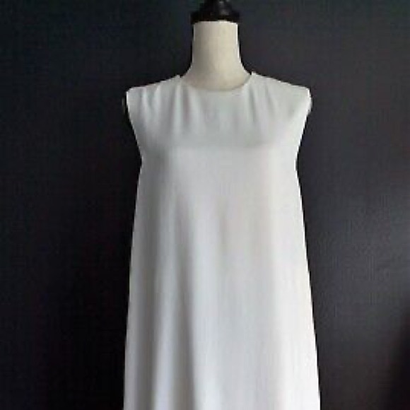 Helmut Lang White Crêpe Apron Mini Dress - Picture 6 of 6